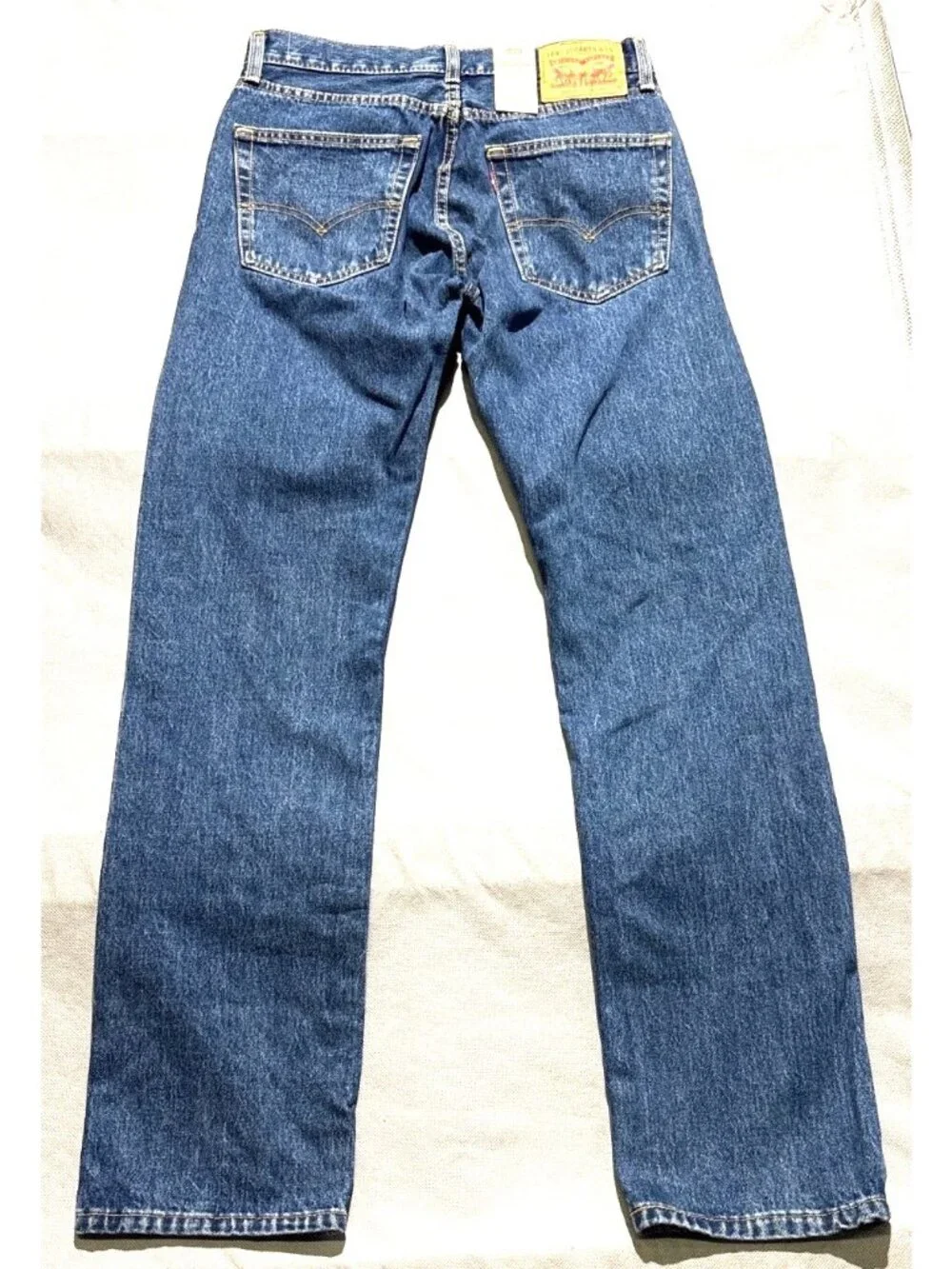 Levis 505 Regular Fit Mens Jeans Size 30x34 Medium Wash Cotton Denim With Tags